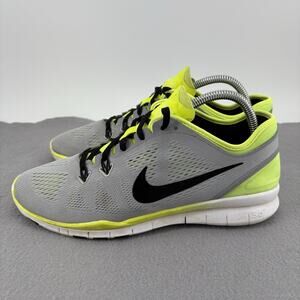 Nike Free 5.0 Trainers Running Athletic Shoes 704674-005 Gray Green Womens 9.5